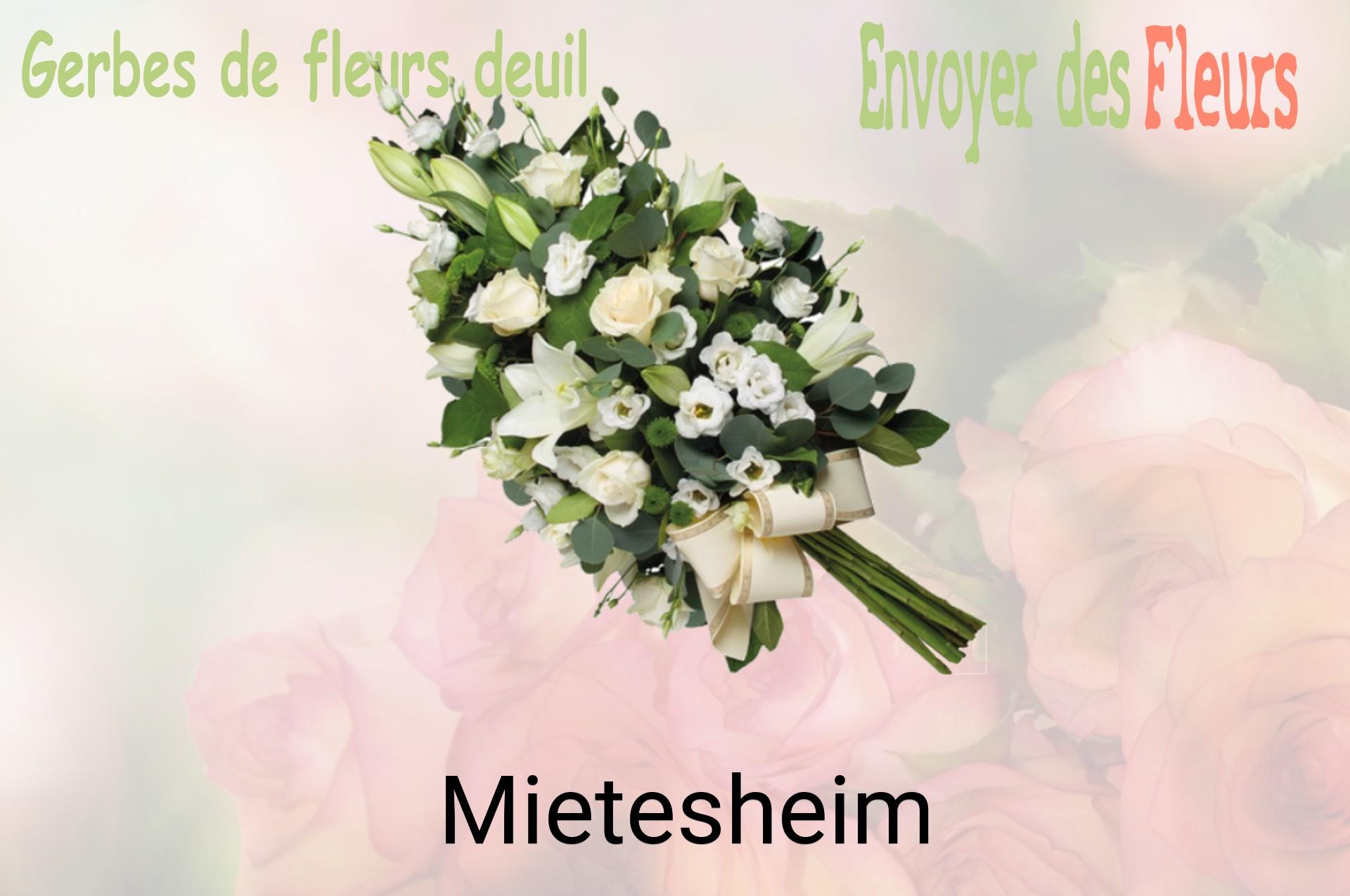 Gerbe de fleurs de deuil livrée à Mietesheim